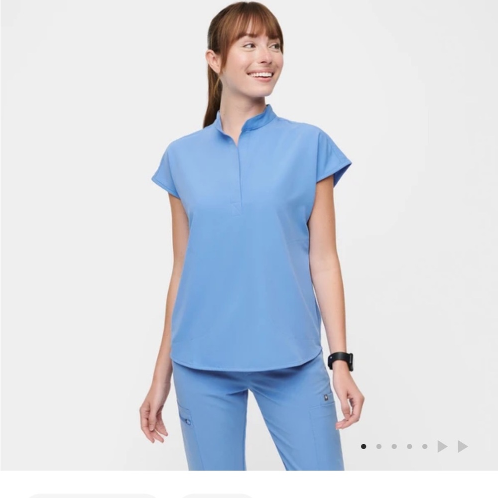 Figs Ceil Blue Rafaela Oversized Scrub Top